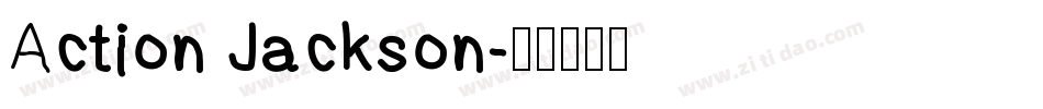 Action Jackson字体转换